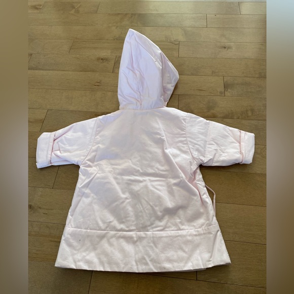 Miniman pink spring jacket with hoodie size 9 months - Picture 3 of 5